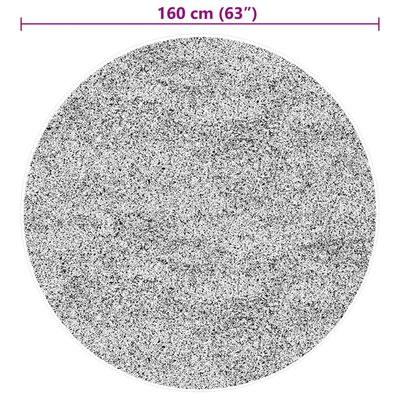 vidaXL paklājs HUARTE, īsa spalva, mīksts, mazgājams, zaļš, Ø 160 cm