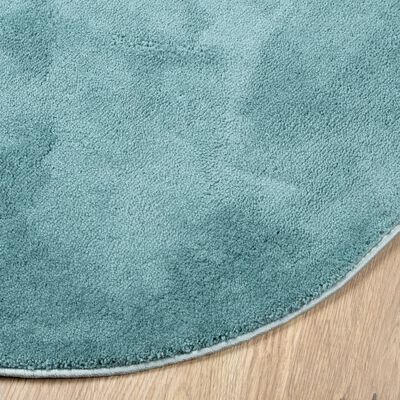 vidaXL paklājs OVIEDO, īsa spalva, mīksts, zaļš, Ø 160 cm