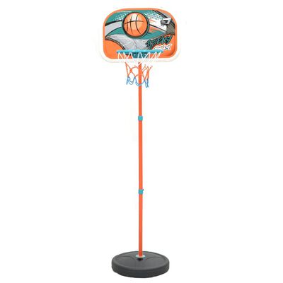 vidaXL basketbola komplekts, regulējams 133-160 cm, pārvietojams