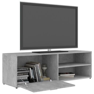 vidaXL TV skapītis, betonpelēks, 120x34x37 cm, inženierijas koks