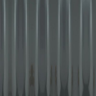 vidaXL jumta paneļi, 12 gab., pulverkrāsots tērauds, pelēki, 100x36 cm