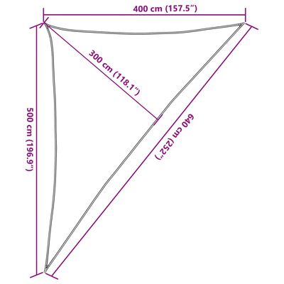 vidaXL saules aizsargs, 4x5x6,4 m, 100% poliesters, Oksforda audums