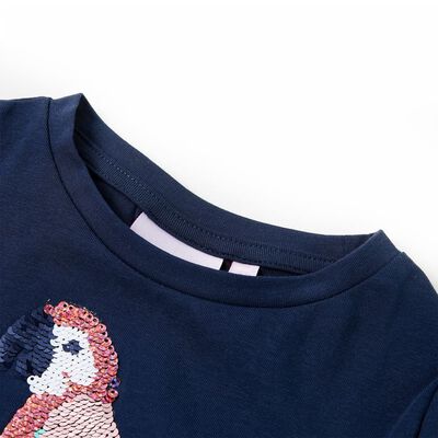Bērnu T-krekls, tumši zils, 92