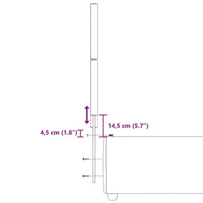 vidaXL atsperu gultas rāmis ar matraci, tumši pelēka, 80x200cm, audums