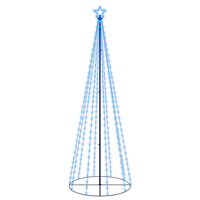 vidaXL Ziemassvētku egle, 310 zilas LED lampiņas, 100x300 cm