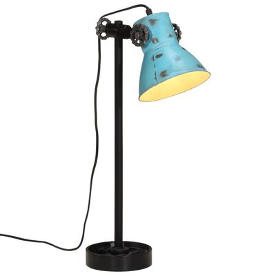 vidaXL galda lampa, 25 W, bružāti zila, 15x15x55 cm, E27