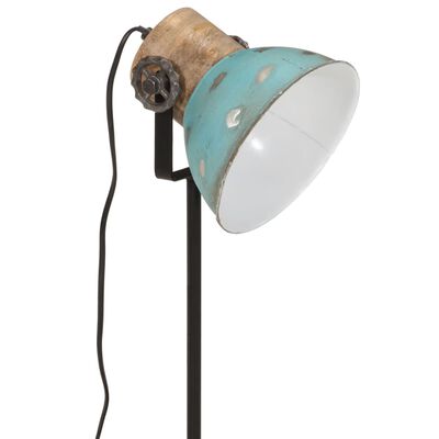 vidaXL galda lampa, 25 W, bružāti zila, 17x17x50 cm, E27