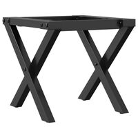 vidaXL kafijas galdiņa kājas, 40x40x33 cm, X-formas rāmis, čuguns