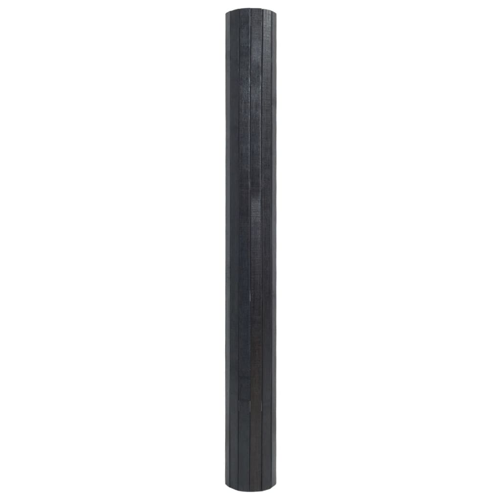 vidaXL paklājs, taisnstūra forma, pelēks, 60x400 cm, bambuss