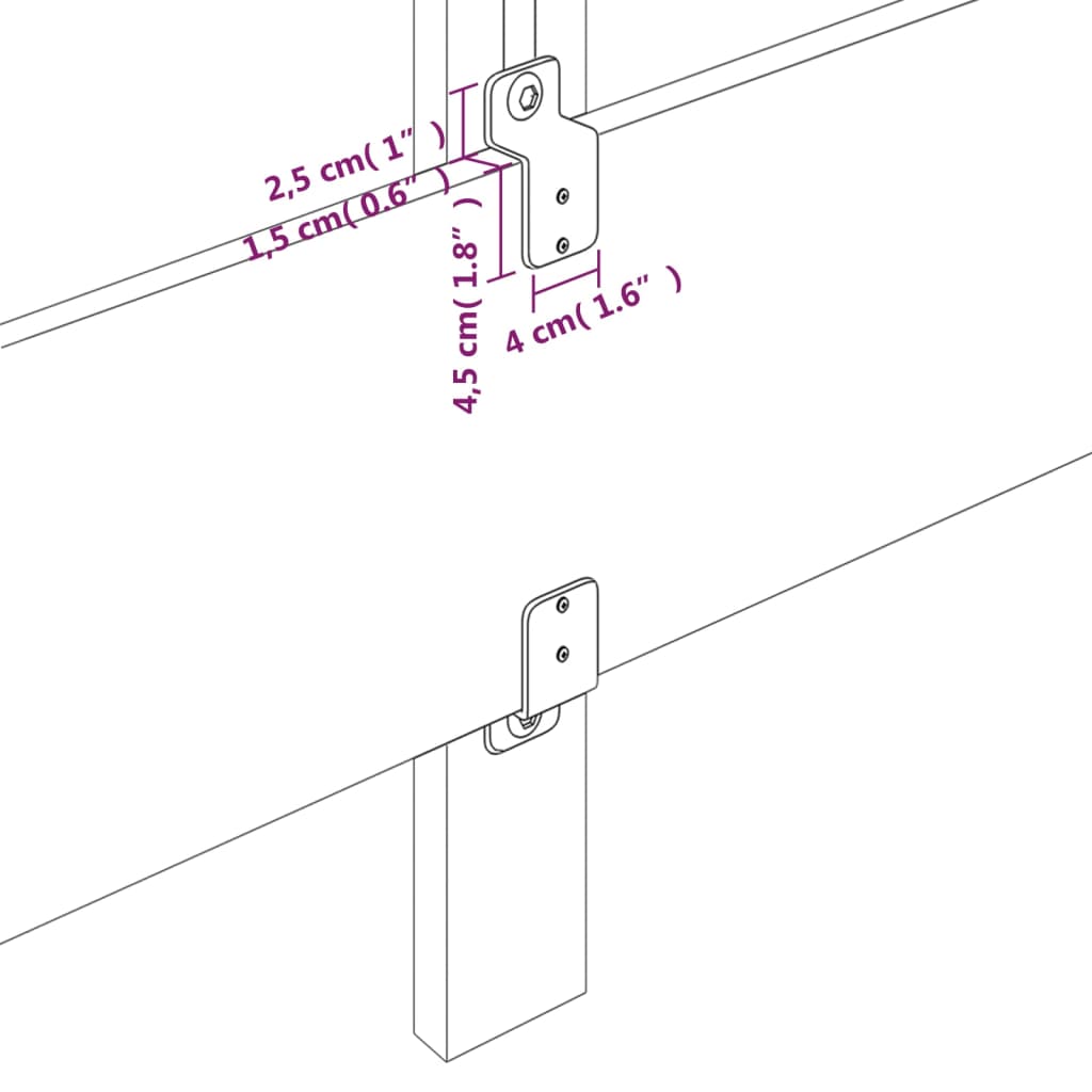 vidaXL gultas galvgalis, 80x5x78/88 cm, zils audums