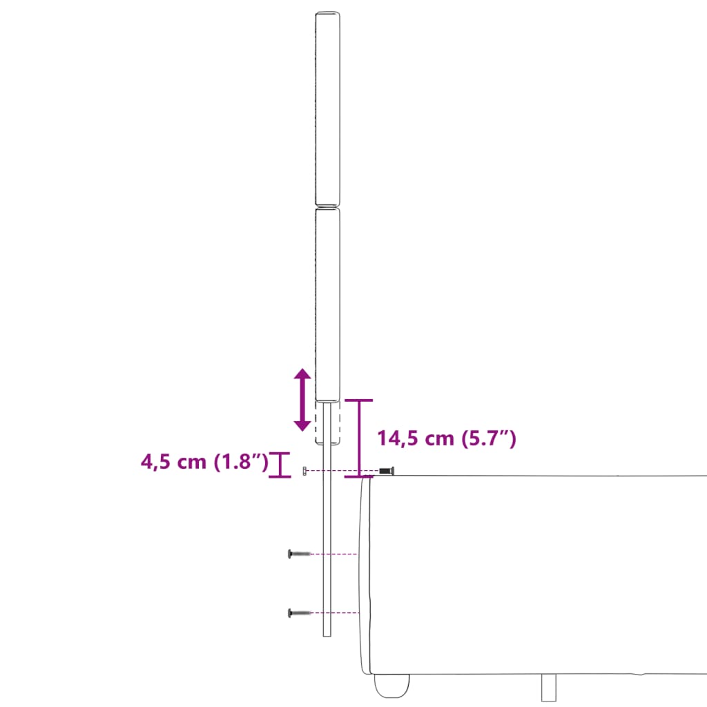 vidaXL atsperu gulta ar matraci, tumši pelēka audums, 120x190 cm