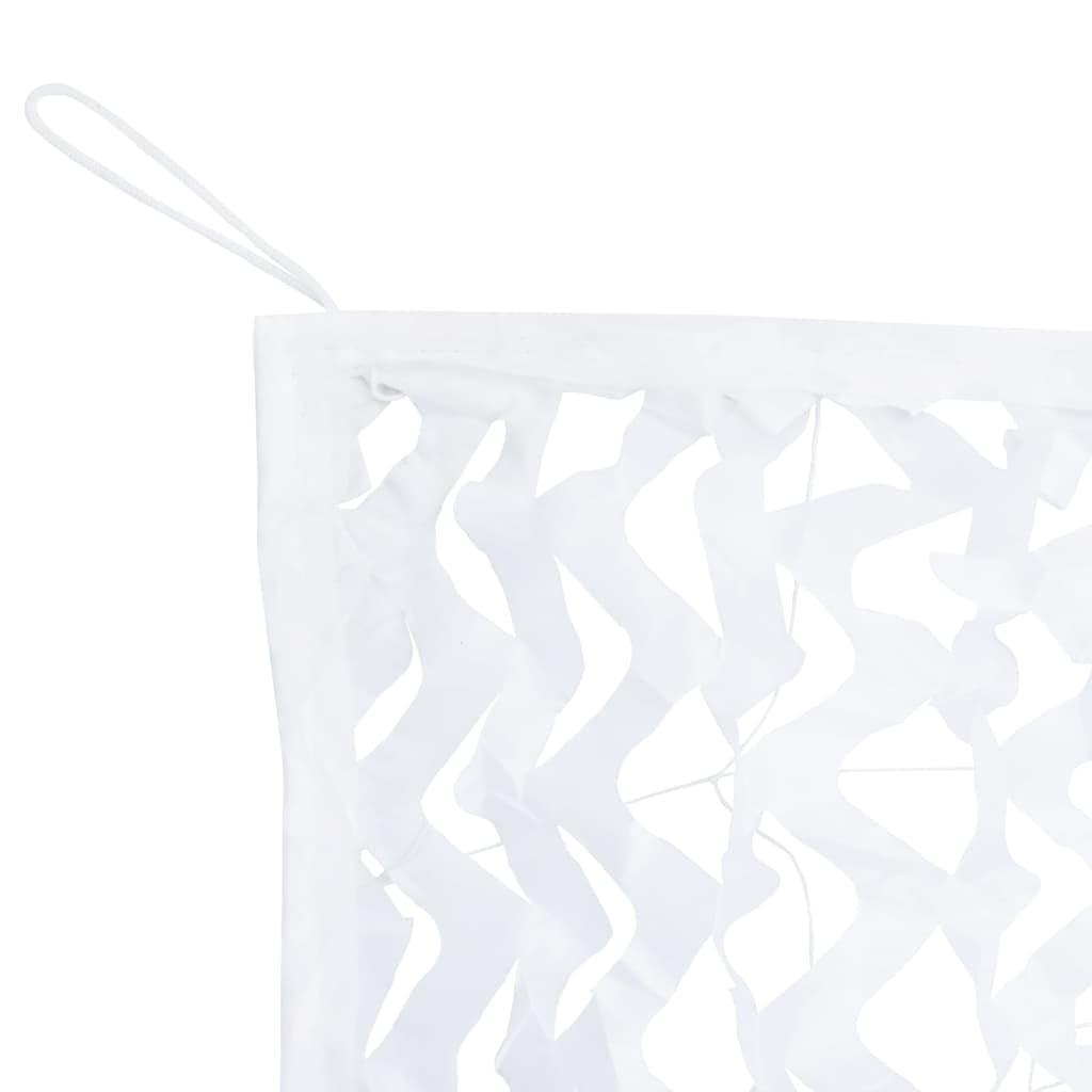 vidaXL maskēšanās tīkls ar somu, 292x213 cm, balts