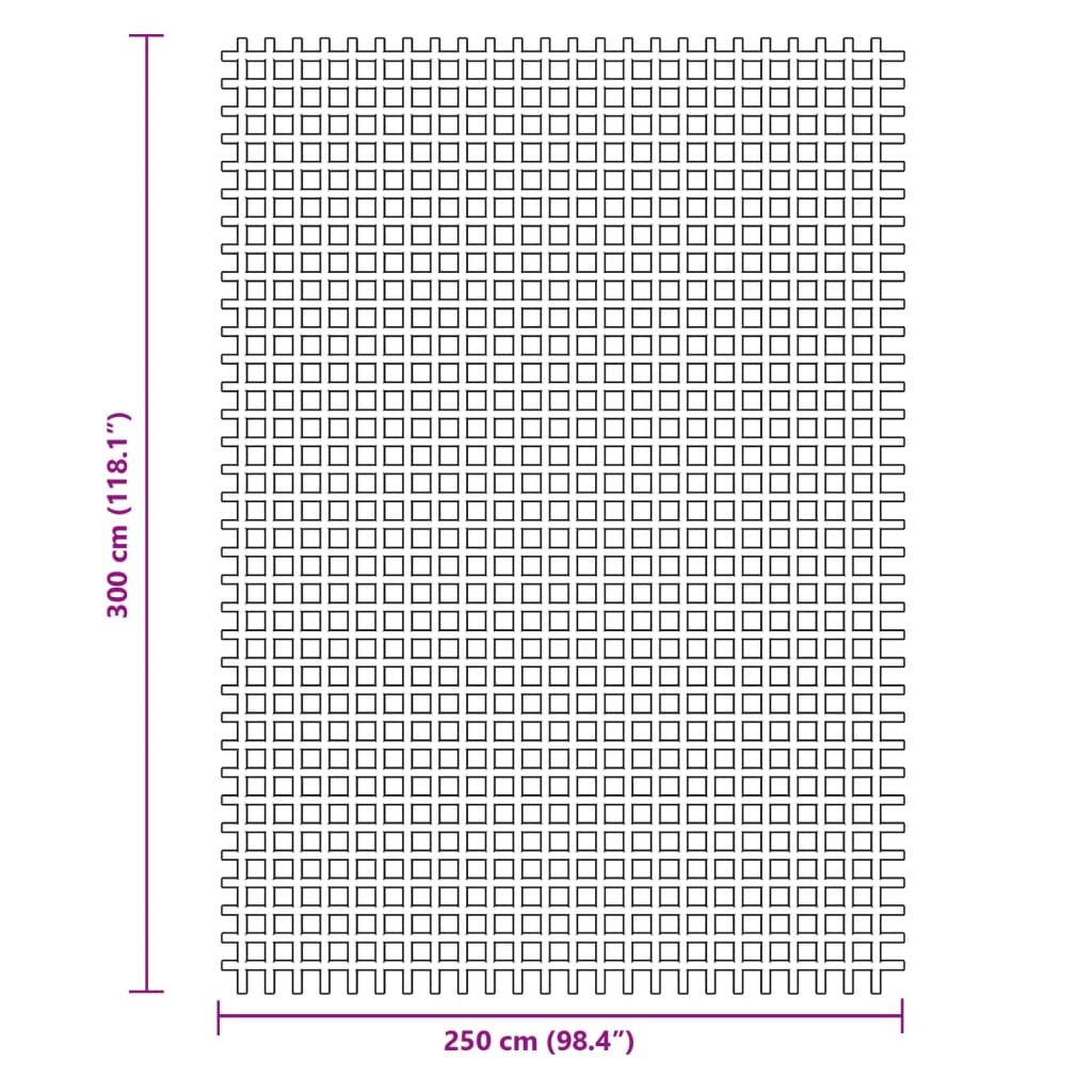 vidaXL kempinga grīdas paklājiņš, antracītpelēks, 3x2,5 m