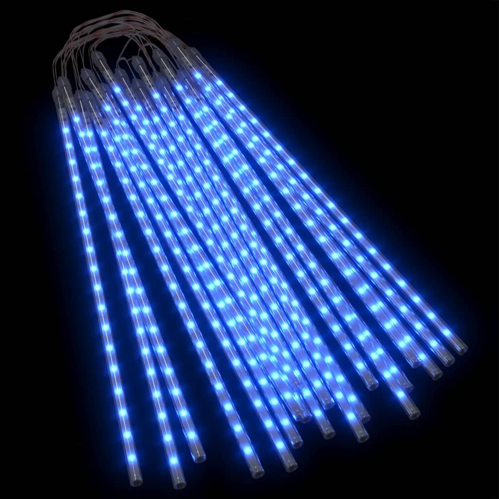 vidaXL meteoru lampiņas, 20 gab., 50 cm, 720 LED, zilas