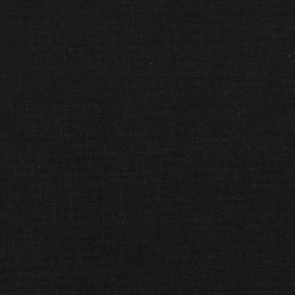 vidaXL gultas galvgalis, 90x5x78/88 cm, melns audums