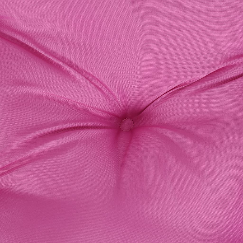 vidaXL palešu spilvens, 50x50x12 cm, audums, rozā