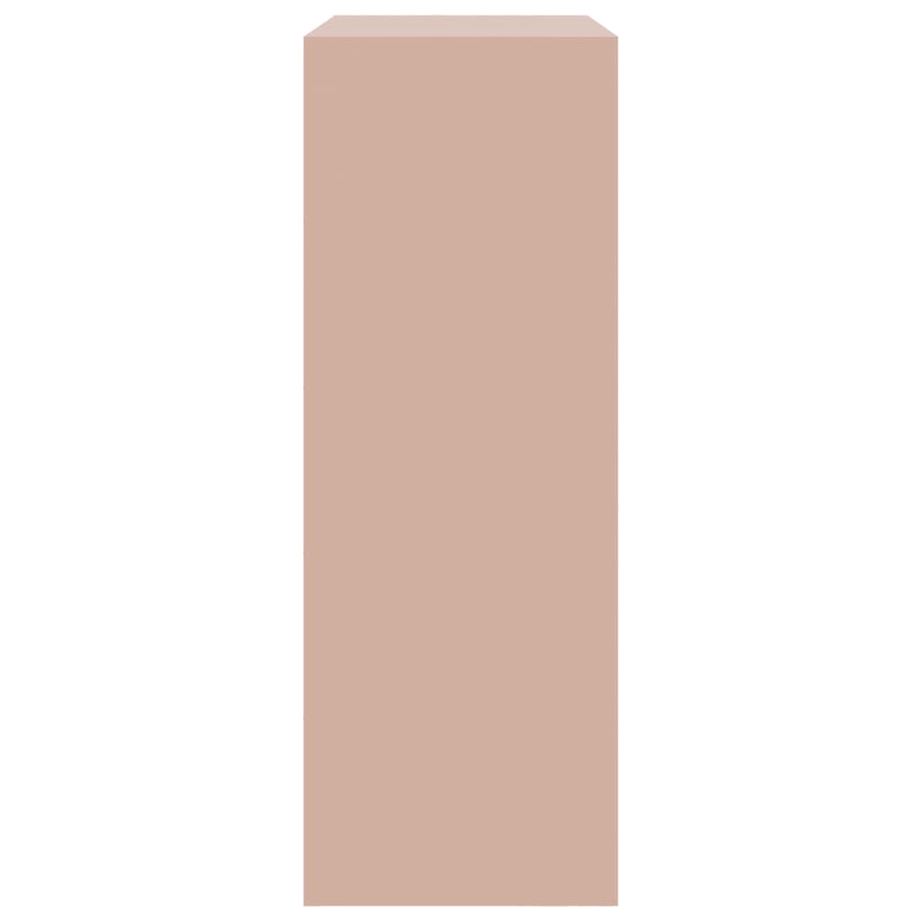 vidaXL kumode, rozā, 67x39x107 cm, tērauds