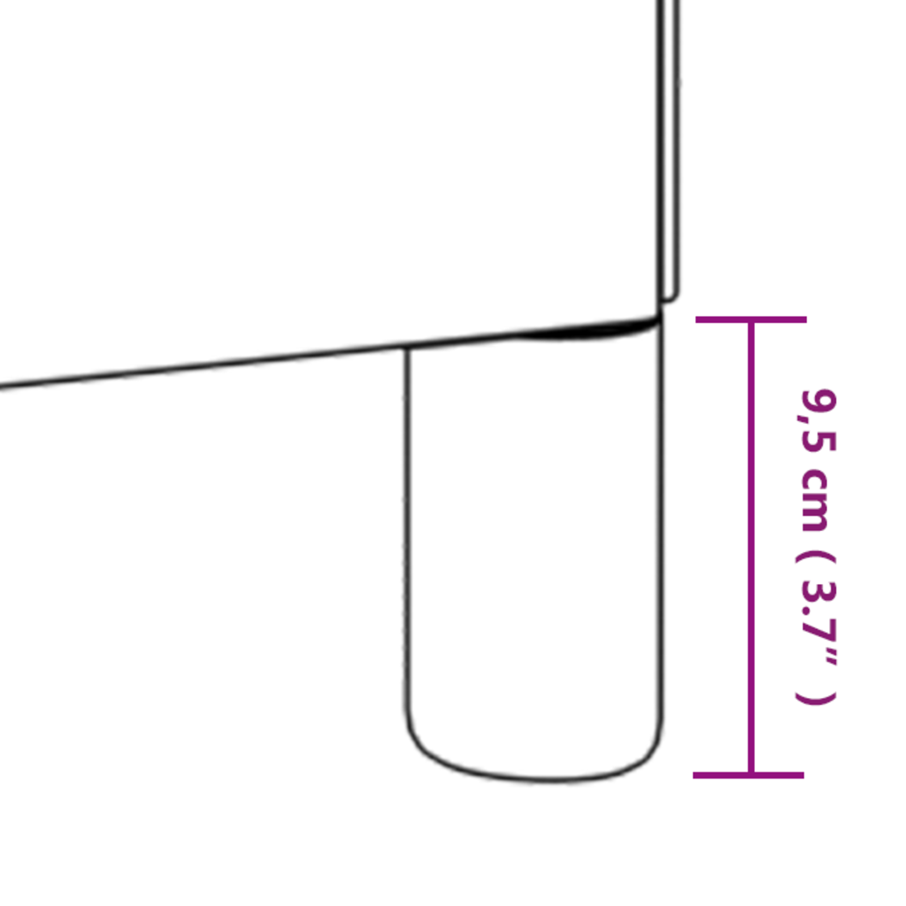 vidaXL gultas rāmis ar galvgali, tumši brūns, 90x200 cm, audums