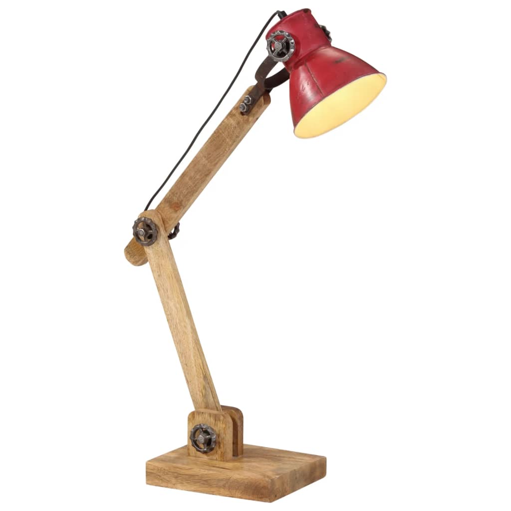 vidaXL galda lampa, 25 W, bružāti sarkana, 23x18x96 cm, E27