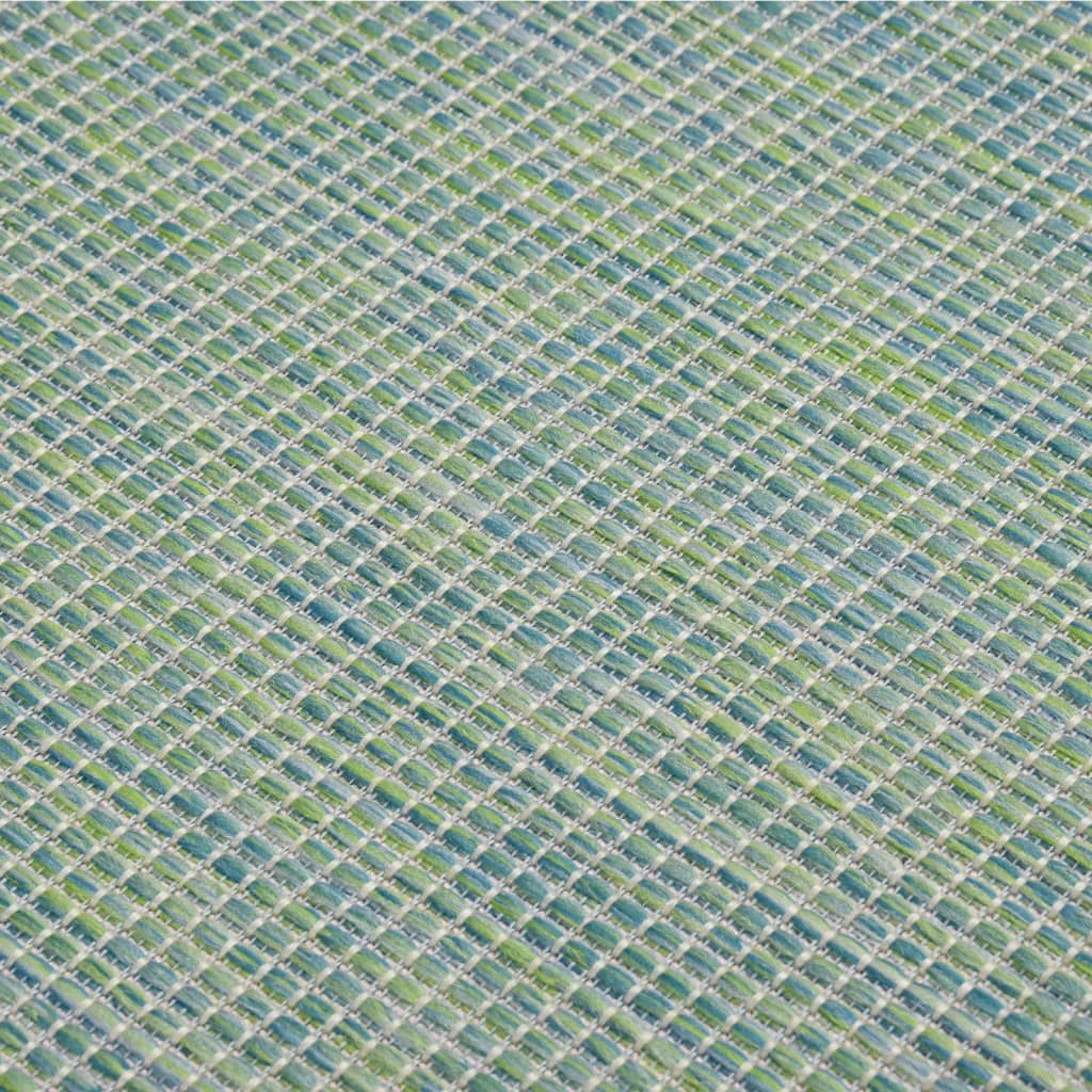 vidaXL āra paklājs, 140x200 cm, tirkīzzils