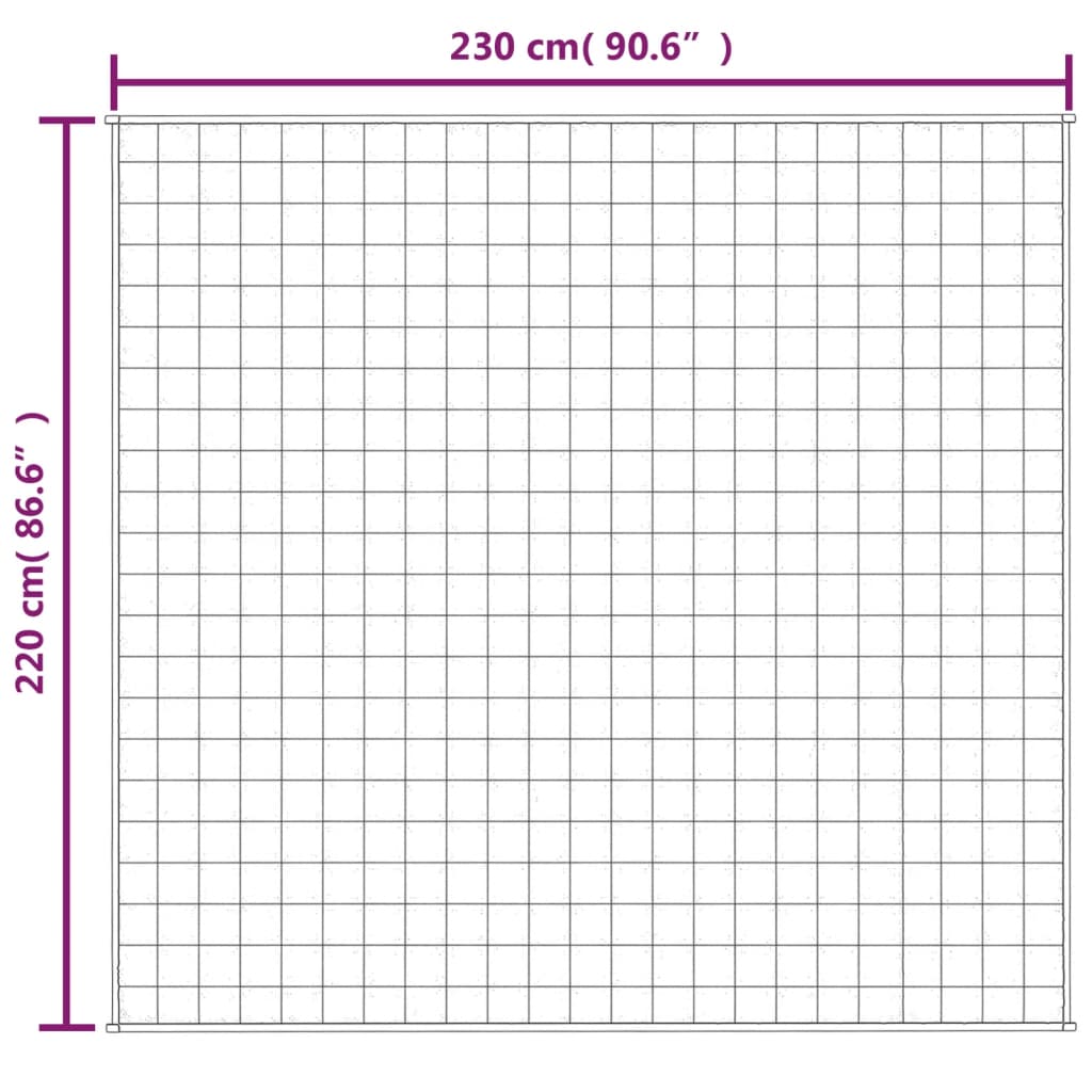 vidaXL smaguma sega, zila, 220x230 cm, 11 kg, audums