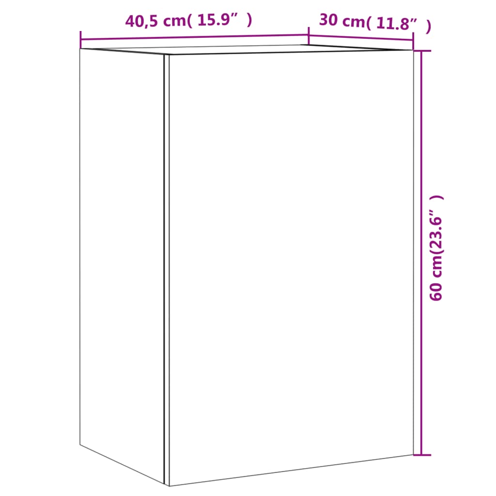 vidaXL TV skapīši, 2 gab., brūns, 40,5x30x60 cm, inženierijas koks