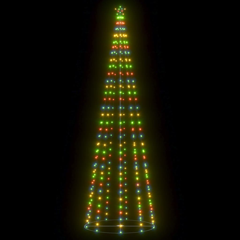 vidaXL Ziemassvētku koks, 330 krāsainas LED lampiņas, 100x300 cm