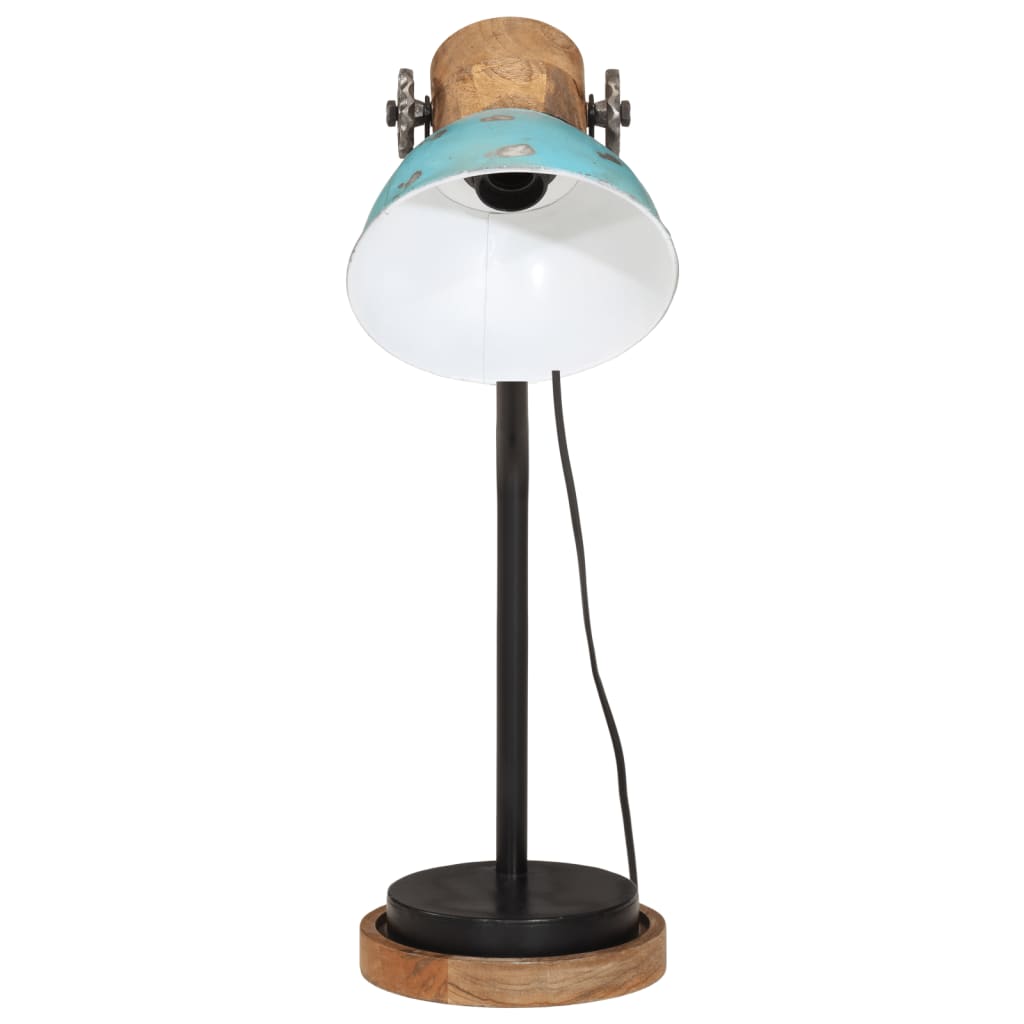 vidaXL galda lampa, 25 W, bružāti zila, 18x18x60 cm, E27
