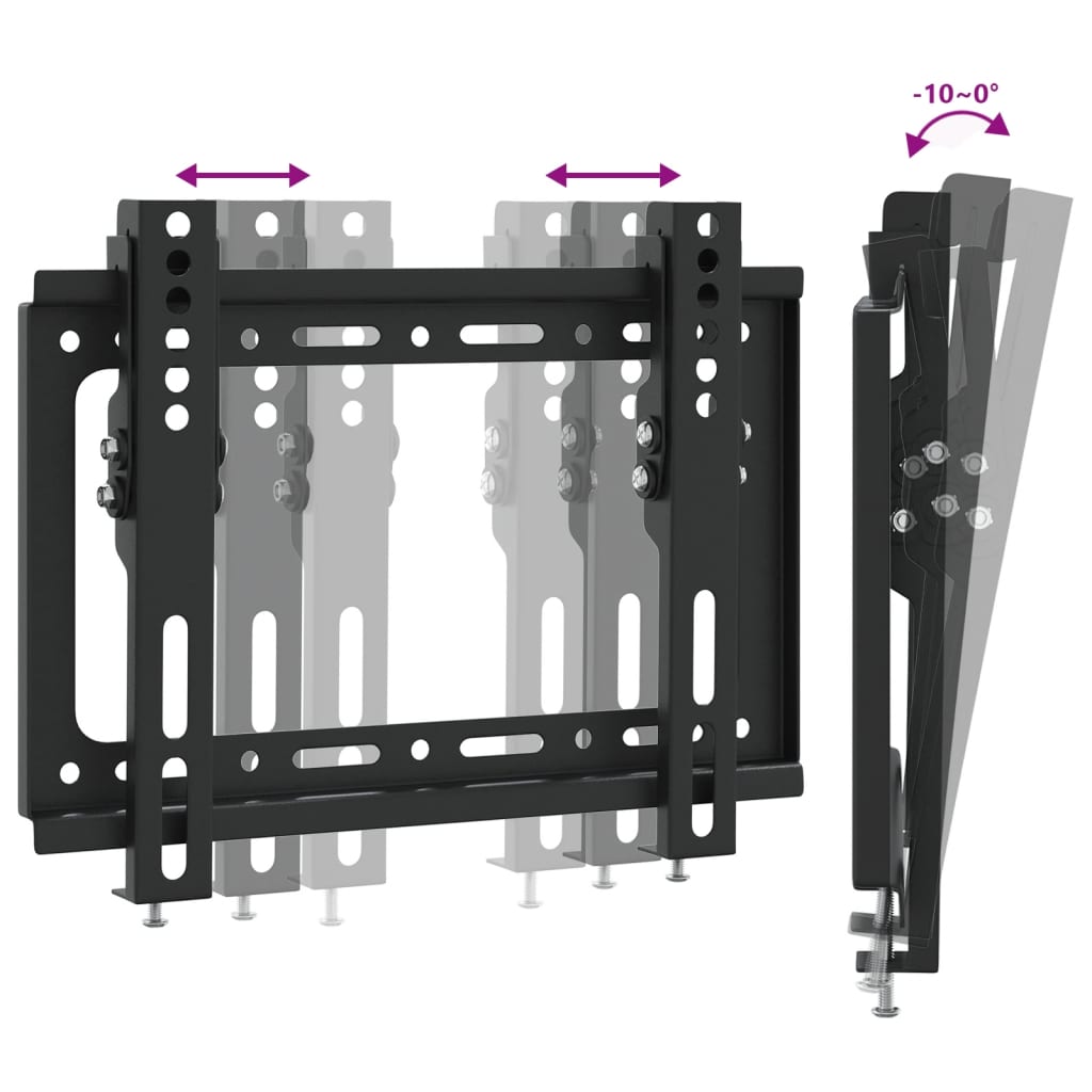 vidaXL TV statīvs 14-42 collu ekrānam, VESA 200x200 mm, 30 kg