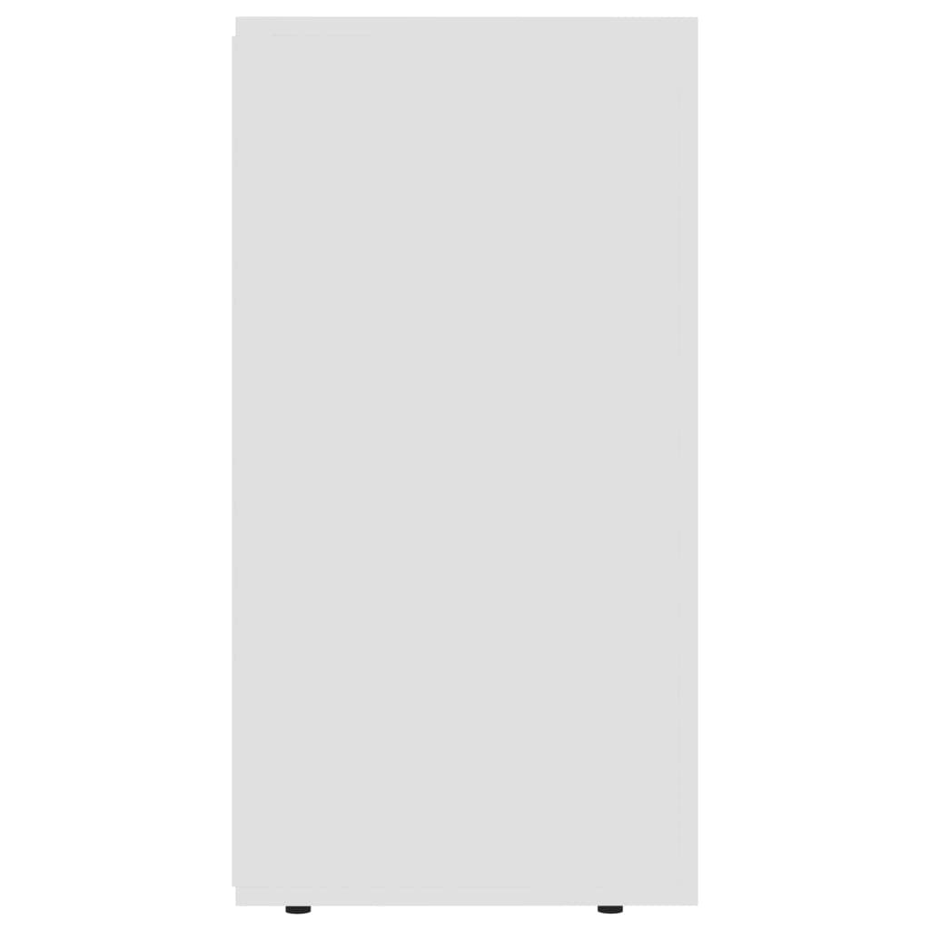 vidaXL kumode, balta, 120x36x69 cm, inženierijas koks