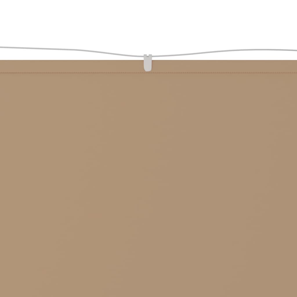 vidaXL vertikāla markīze, pelēkbrūna, 60x800 cm, Oksfordas audums