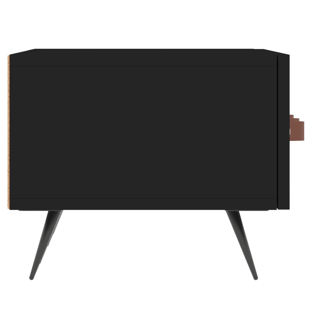 vidaXL TV skapītis, melns, 150x36x30 cm, inženierijas koks