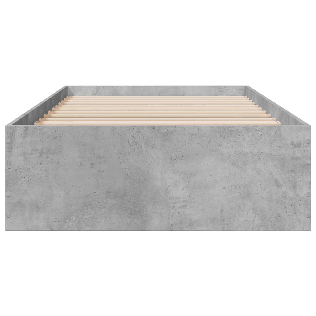vidaXL gultas rāmis ar atvilktnēm, betona pelēks, 180x200 cm