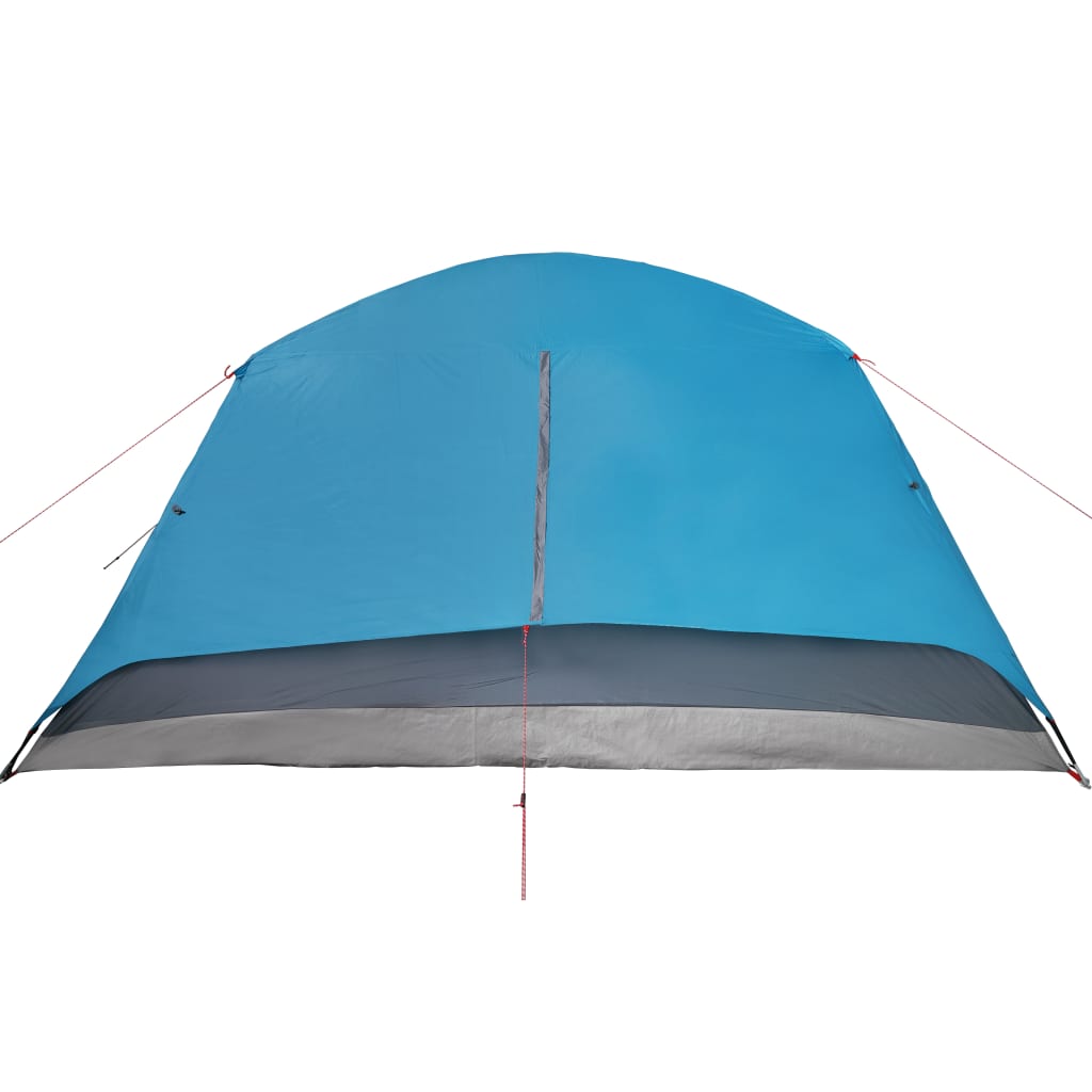 vidaXL ģimenes telts ar lieveni 6 personām, zila, ūdensnecaurlaidīga