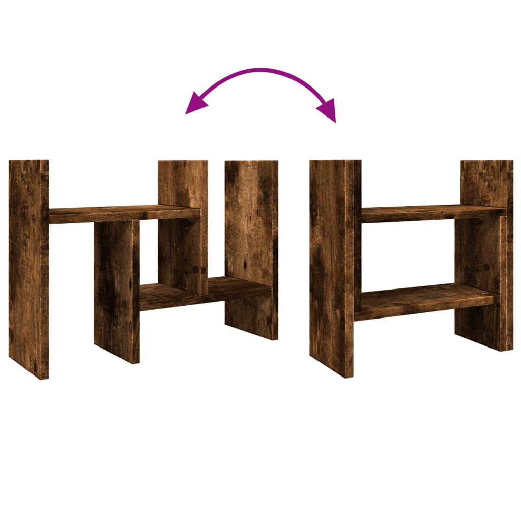 vidaXL rakstāmgalda organizators, ozolkoka, 34,5x15,5x35,5 cm, koks