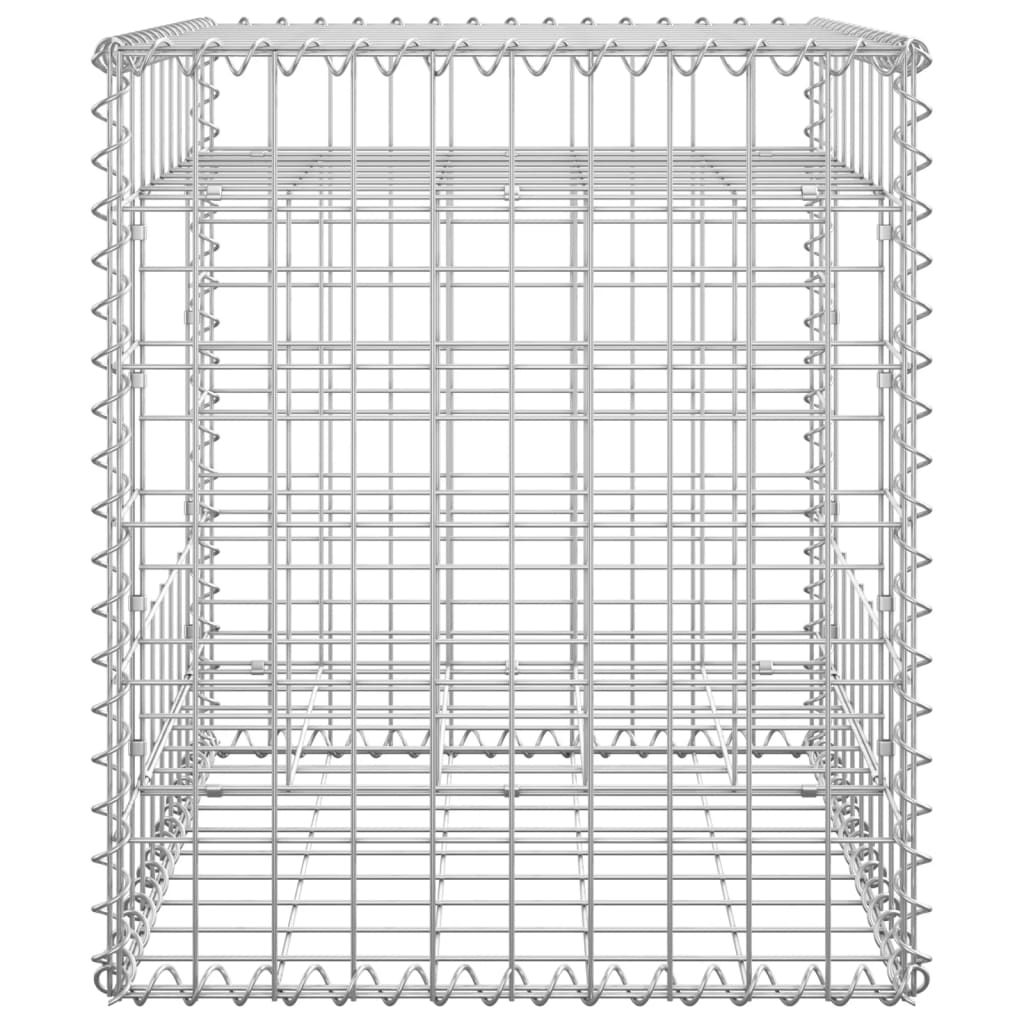 vidaXL vertikāls gabions, 50x50x60 cm, dzelzs