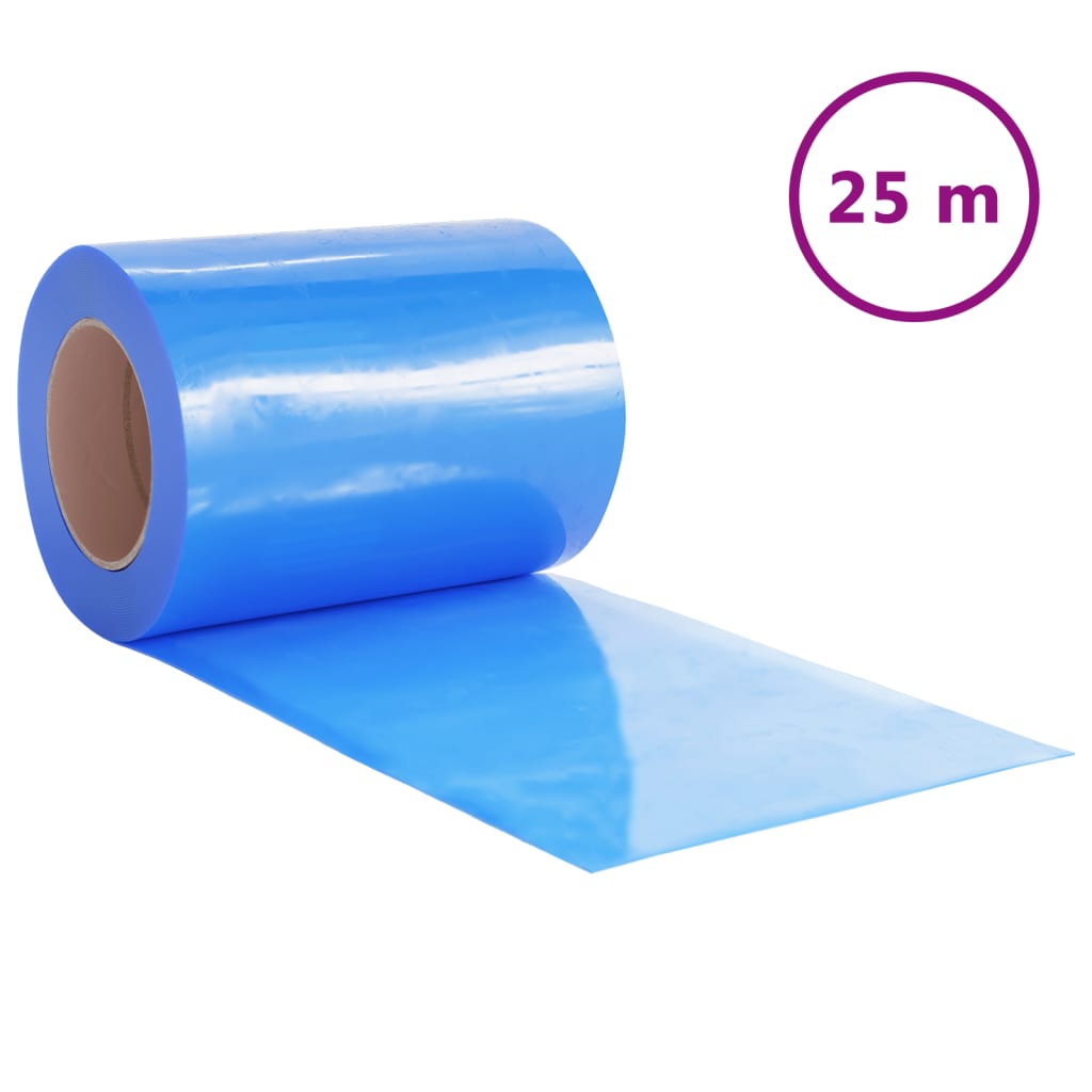 vidaXL durvju aizkars, zils, 300 mm x 2,6 mm, 25 m, PVC