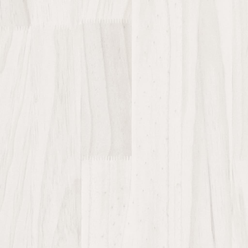 vidaXL 5-līmeņu grāmatu plaukts, 80x30x175 cm, priedes koks, balts