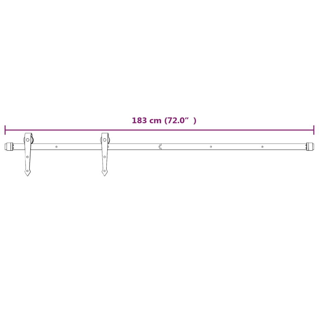 vidaXL bīdāmās durvis ar stiprinājumiem, 90x210 cm, priedes masīvkoks