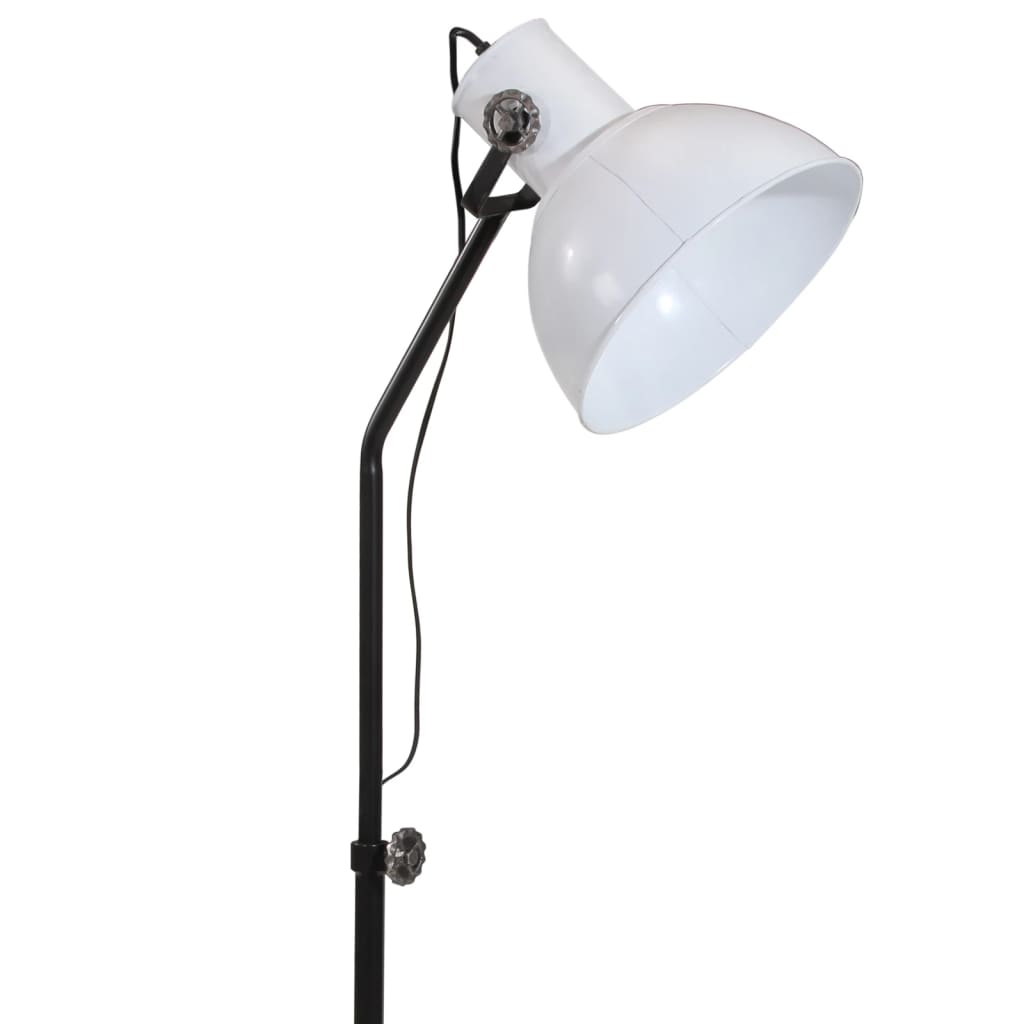 vidaXL grīdas lampa, 25 W, balta, 30x30x90-150 cm, E27