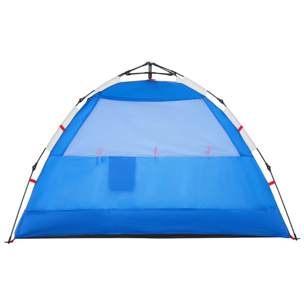 vidaXL pludmales telts 2 personām, debeszila, ūdensnecaurlaidīga