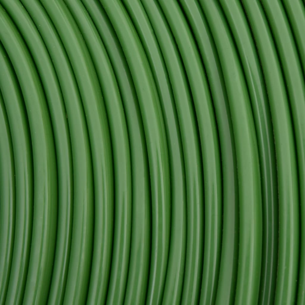 vidaXL 3 cauruļu smidzināšanas šļūtene, zaļa, 22,5 m, PVC