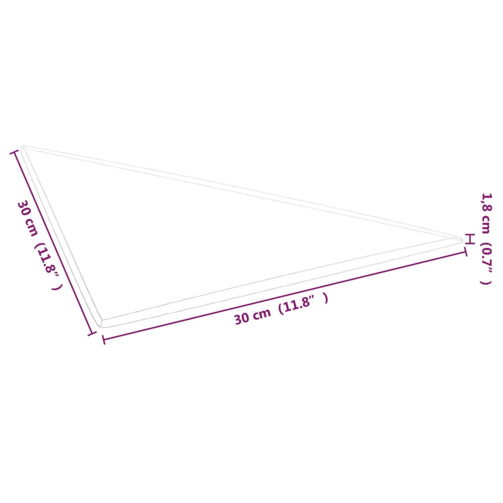 vidaXL sienas paneļi, 12 gab., zili, 30x30 cm, samts, 0,54 m²