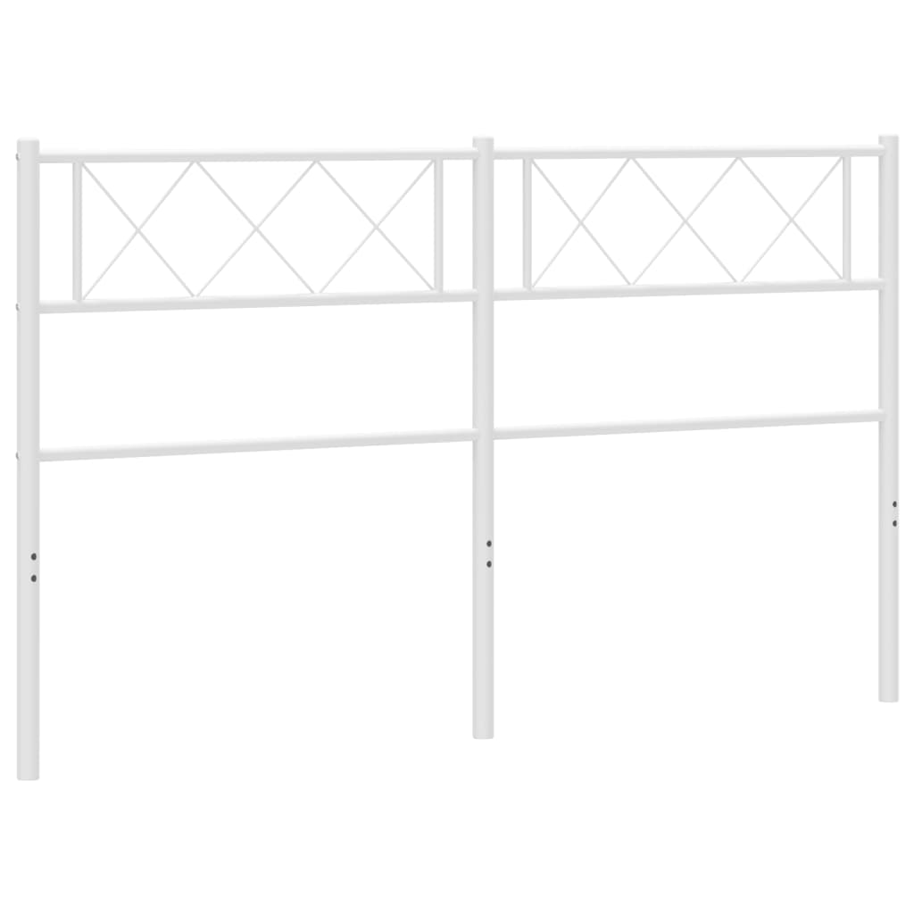 vidaXL gultas galvgalis, balts, 135 cm