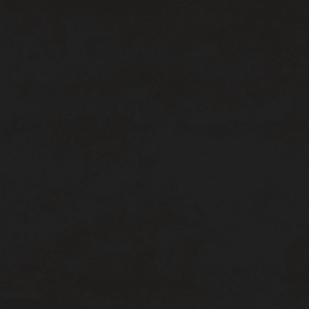 vidaXL galvgalis ar malām, melns samts, 93x16x118/128 cm