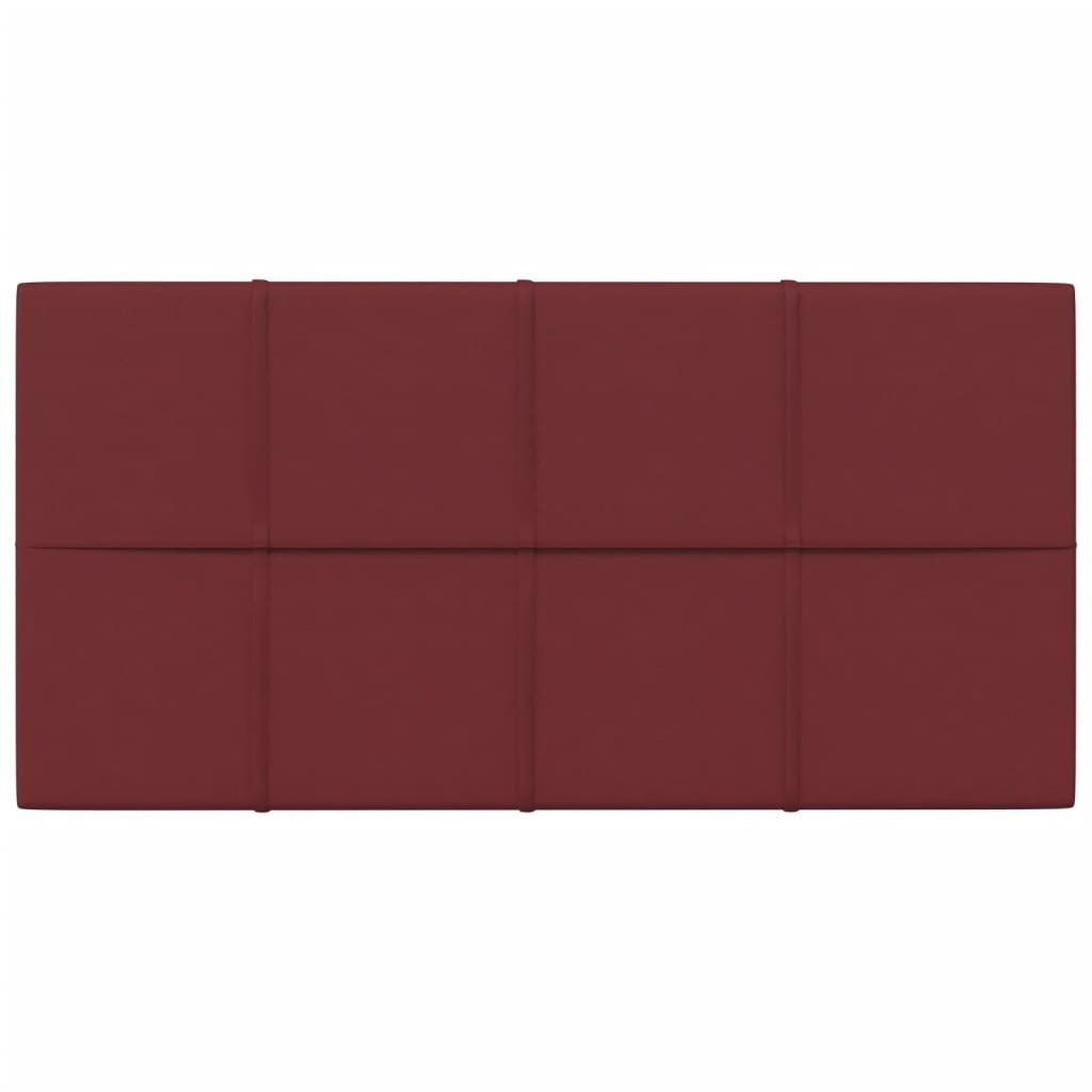vidaXL sienas paneļi, 12 gab., vīnsarkani, 60x30 cm, audums, 2,16 m²