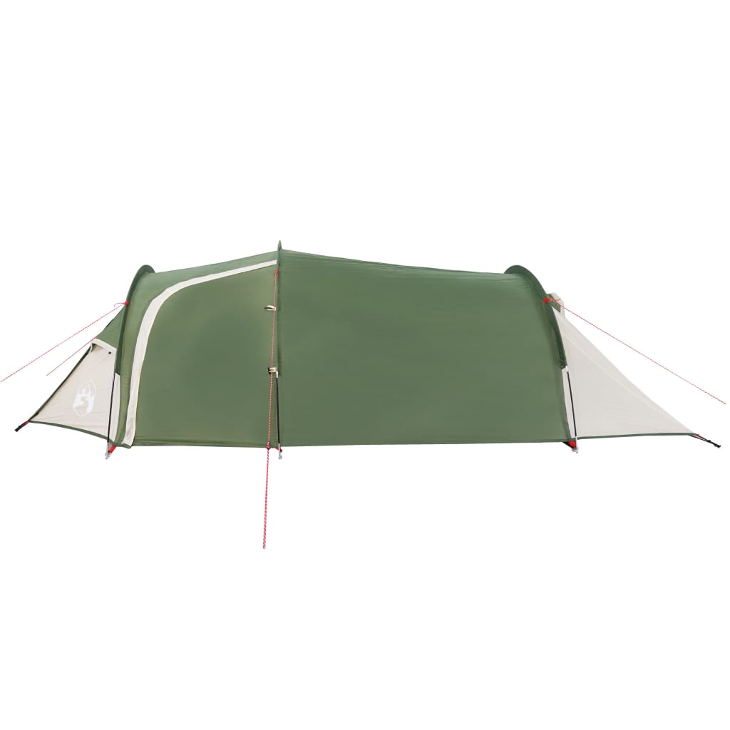 vidaXL kempinga telts, tuneļa, 3 personām, zaļa, ūdensnecaurlaidīga