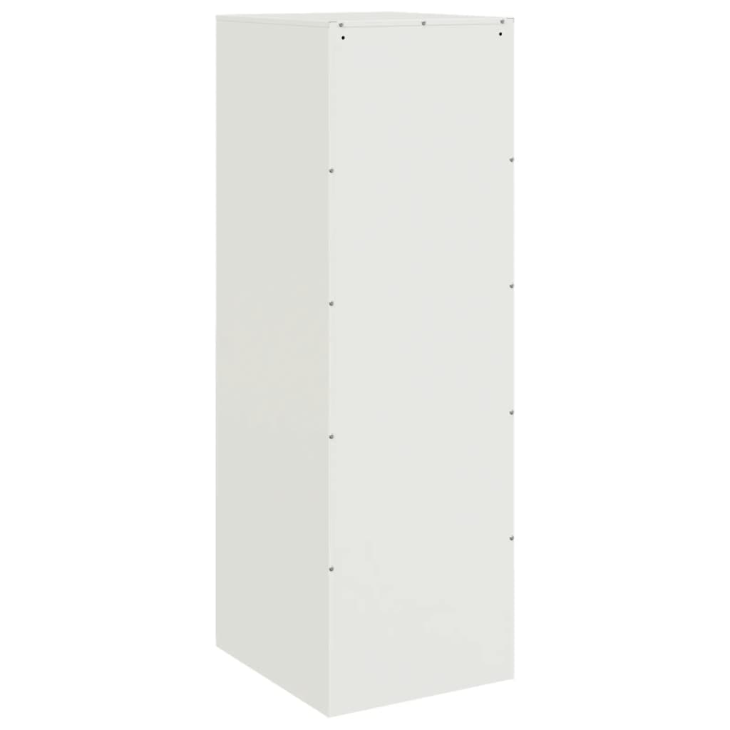 vidaXL kumode, balta, 34,5x39x107 cm, tērauds