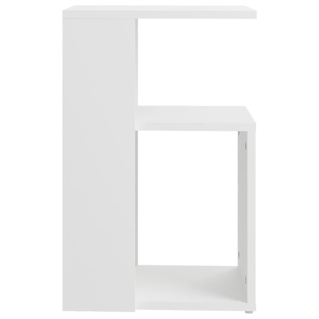 vidaXL galdiņš, balts, 36x30x56 cm, inženierijas koks
