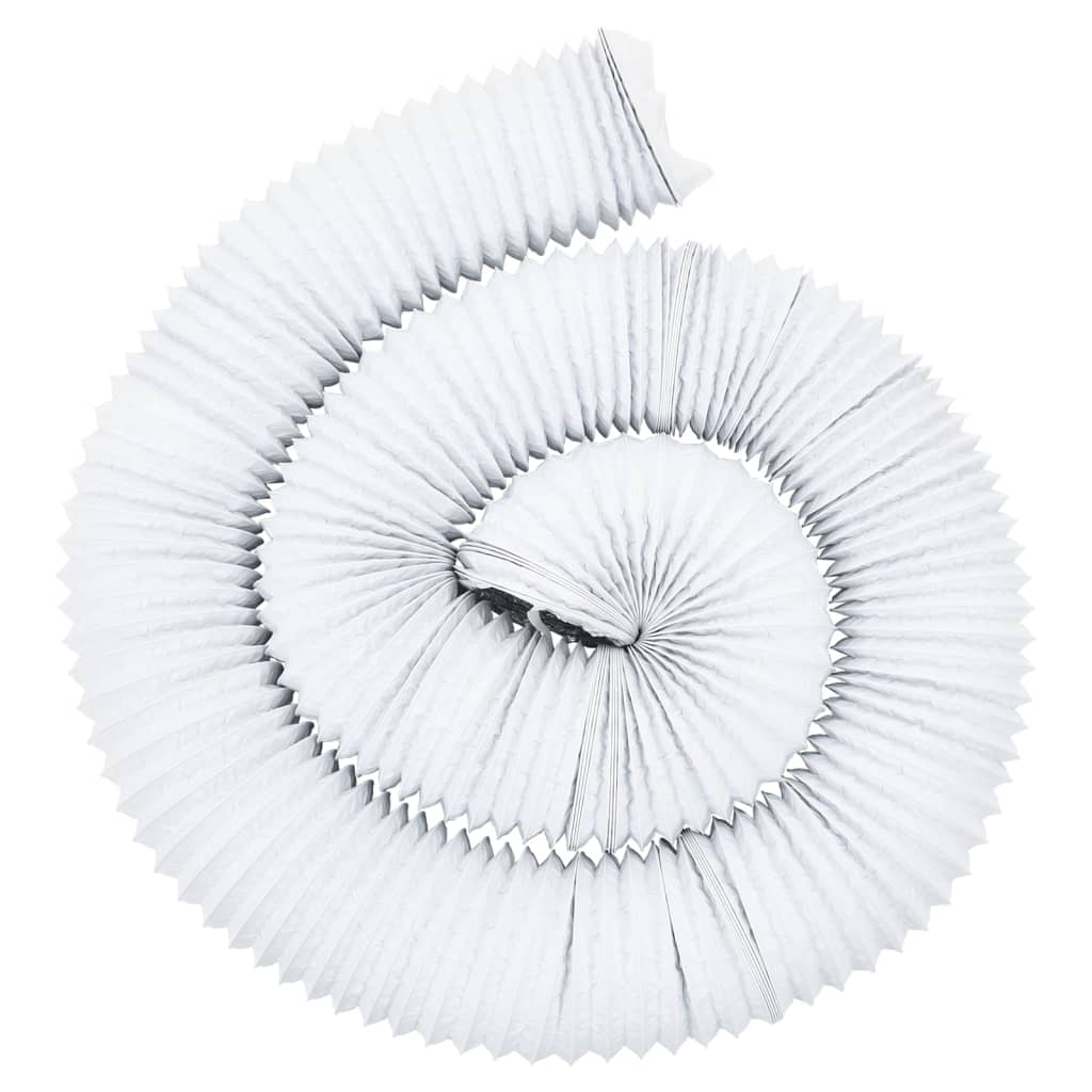 vidaXL ventilācijas kanāls, alumīnijs, 6 m, Ø10 cm, PVC